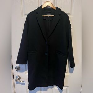 VVGUC Topshop - size small (4-6) black coat with two buttons